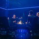 A fireside chat. Literally.